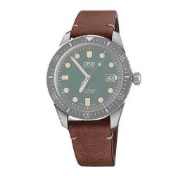 Bracelet cuir Marron 07 5 21 45 - Oris