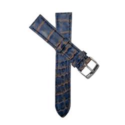 Bracelet de montre Alligator Bleu délavé 18mm - Version Watches