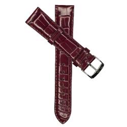 Bracelet de montre Alligator Grenat 18mm - Version Watches