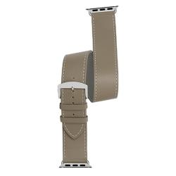Bracelet de montre Apple Watch Manhattan Double Tour Étoupe 3023840DT02 - Bracelet Rochet