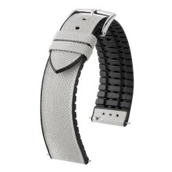 Bracelet de montre Arne Gris 0925090X30 en 18 mm, 20 mm ou 22 mm - Hirsch