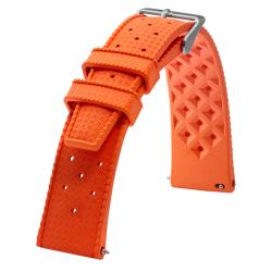 Bracelet de Montre Caoutchouc Tropic Orange en 18mm, 20mm ou 22mm - Bracelet Rochet