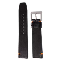 Bracelet de montre Cuir Noir Boucle Microbillée 22 mm - Belchengruppe