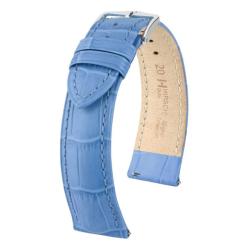 Bracelet de montre Duke Bleu en 20 mm ou 22 mm - Hirsch