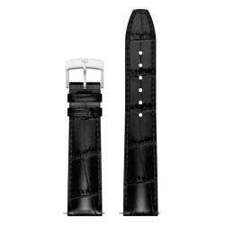 Bracelet de montre en Cuir Noir 22mm MXE08H42 - Baume & Mercier