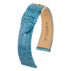 Bracelet de montre Genuine Croco Turquoise 0180883 - Hirsch