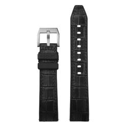 Bracelet de montre Hybrid Trocadero Noir - Largeur 20mm ou 22mm - Bracelet Rochet