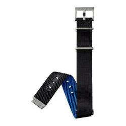 Bracelet de Montre Khaki Navy Nato Noir Bleu 20mm H694823101 - Hamilton
