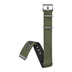 Bracelet de montre Khaki Navy Nato Noir Verte 20mm H690823108 - Hamilton