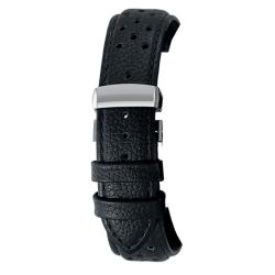 Bracelet de montre Magny Cours Cuir noir en 18mm, 20mm ou 22mm - Bracelet Rochet