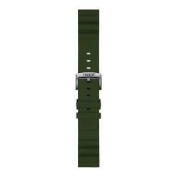 Bracelet de montre Officiel Tissot Silicone Kaki 22 mm T852047177 - Tissot
