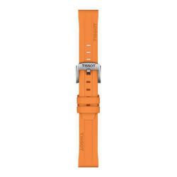 Bracelet de montre Officiel Tissot Silicone Orange 18 mm T852047452 - Tissot