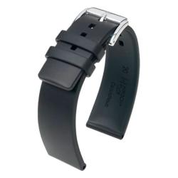 Bracelet de montre Pure Noir Caoutchouc 40538850 - Hirsch