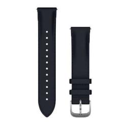 Bracelet de montre Quick Release Cuir Gaufré Bleu Marine boucle Argent 010-12924-20 - Garmin