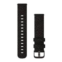 Bracelet de montre Quick Release Nylon Tressé Noir boucle Noire 010-12924-13 - Garmin