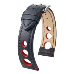 Bracelet de montre Rally Noir / Rouge 051 02 0 52 - Hirsch