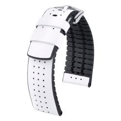 Bracelet de montre Tiger Blanc / Noir 0915075000 - Hirsch