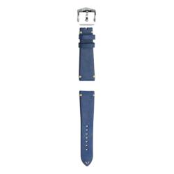 Bracelet de montre vachette bleu vintage pour Grands Fonds MN64 - SGF4033 - ZRC