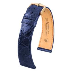 Bracelet Genuine Croco Bleu roi - Entrecorne 13 mm - Hirsch