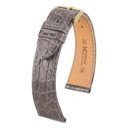 Bracelet Genuine Croco Gris - Entrecorne 12 mm - Hirsch