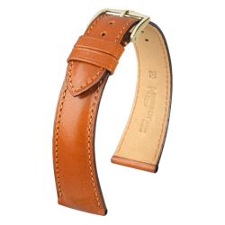 Bracelet Siena Marron Doré / Gold - Entrecorne 18 mm - Hirsch
