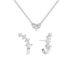 PROMO Coffret Forever Collier et Boucles d'Oreilles en Argent 925, Longueur de 40 cm à 50 cm - Pdpaola OCARAT.COM BIJOUTERIE N°1