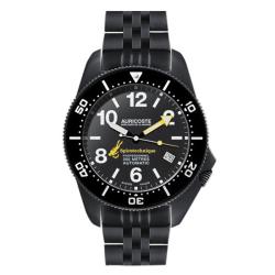Coffret Montre Spirotechnique 300M Black DLC Cadran Index Bracelet Acier, Nato et Tropic A9212 - Auricoste