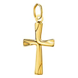 Croix en Or Jaune 750, Dimension 21 x 12 mm - Lumiosa