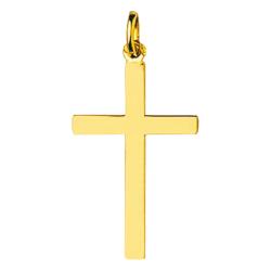 Croix Simple en Or Jaune 375 ou 750 - Emanessence