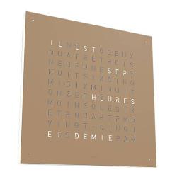 Horloge Earth 45 : Hazelnut (Anglais) - Qlocktwo