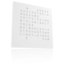 Horloge Earth 45 : White Pepper (Anglais) - Qlocktwo