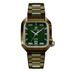 Montre AM2 Slim Automatique - Corporate - Acier PVD Vert - March LAB