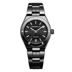 Montre Cap Camarat Auto Céramique Noir Poli 1545BCRN14P - Herbelin