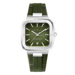 Montre Cap Camarat Square Automatique Kaki 1646A116CK - Herbelin