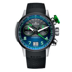 Montre Chronorally Chronograph 45 38003-TINV-BUNV - Edox
