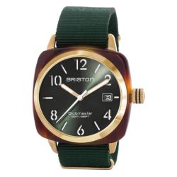 PROMO Montre Clubmaster HMS Gold Acétate Ecaille de tortue cadran vert - Briston OCARAT.COM BIJOUTERIE N°1
