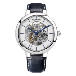 Montre Exagone Blanc Squelette 4470413SQ - Pequignet