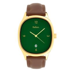 Montre Grande Colorama Acier Menthe Choco 9124942 - Kelton
