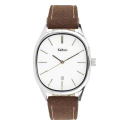 Montre Grande Colorama Blanche 9124322 - Kelton