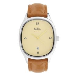 PROMO Montre Grande Colorama Crème Marron 9124912 - Kelton OCARAT.COM BIJOUTERIE N°1