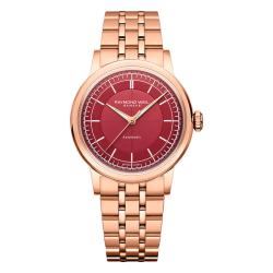 Montre Millesime Central Seconds 35 mm - Cadran Lie de Vin - Raymond Weil