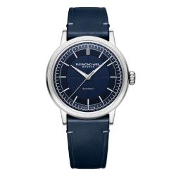 Montre Millesime Central Seconds 39 mm - Cadran bleu - Raymond Weil