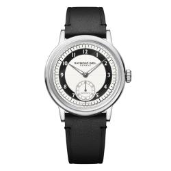 Montre Millesime Small Seconds 39 mm - Cadran Tuxedo noir et blanc - Raymond Weil