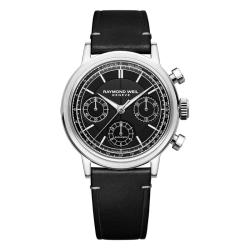 Montre Millesime Tri-Compax Chronograph 39 mm - Cadran noir - Raymond Weil