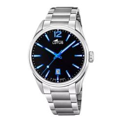 Montre Minimaliste Noir Acier 18692/6 - Lotus