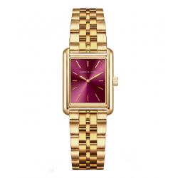 Montre MTAuréa Bordeaux Doré Jaune Acier 3000-A - Maison du Temps