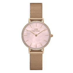 PROMO Montre Petite Lumine Bezel Melrose Pink MOP DW00100663 - Daniel Wellington OCARAT.COM BIJOUTERIE N°1