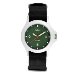 Montre Solaire Soleil Vert Nato Noir 9125562 - Kelton