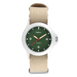 Montre Solaire Soleil Vert Nato Sand 9125542 - Kelton