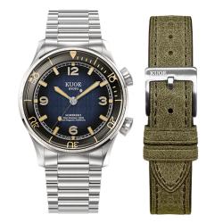 Montre Sombrero 90-011 Gradation Navy, Linen Textured Dial - Kuoe Kyoto